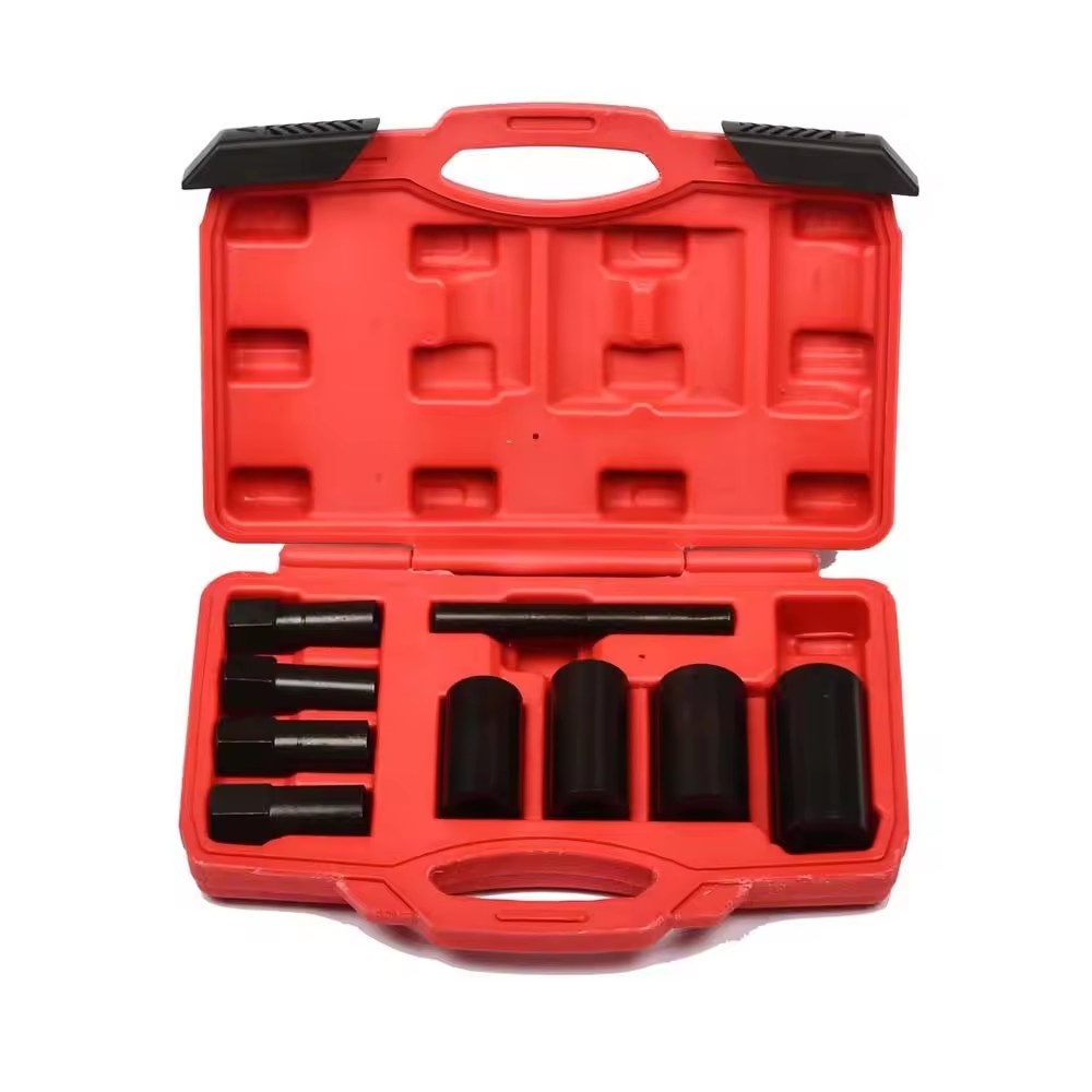9PCS Wheel Hub Nut Locking Impact Socket Removal Remover Tool Set