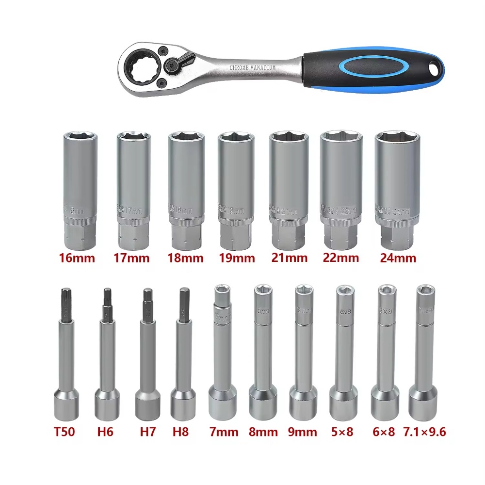 18pcs 1/2 Drive Shock Absorber Remover Installer Tool Kit