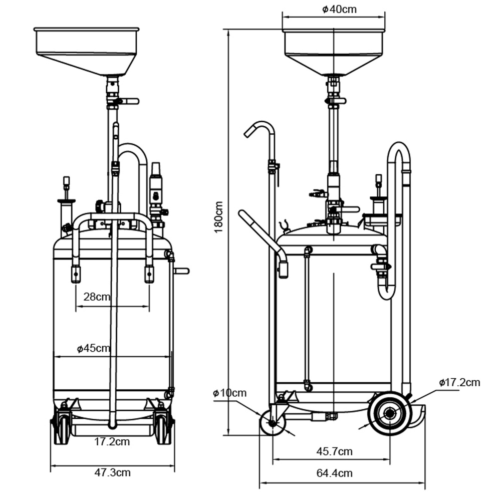 30 Gallon Multi-Functional Oil Drainer