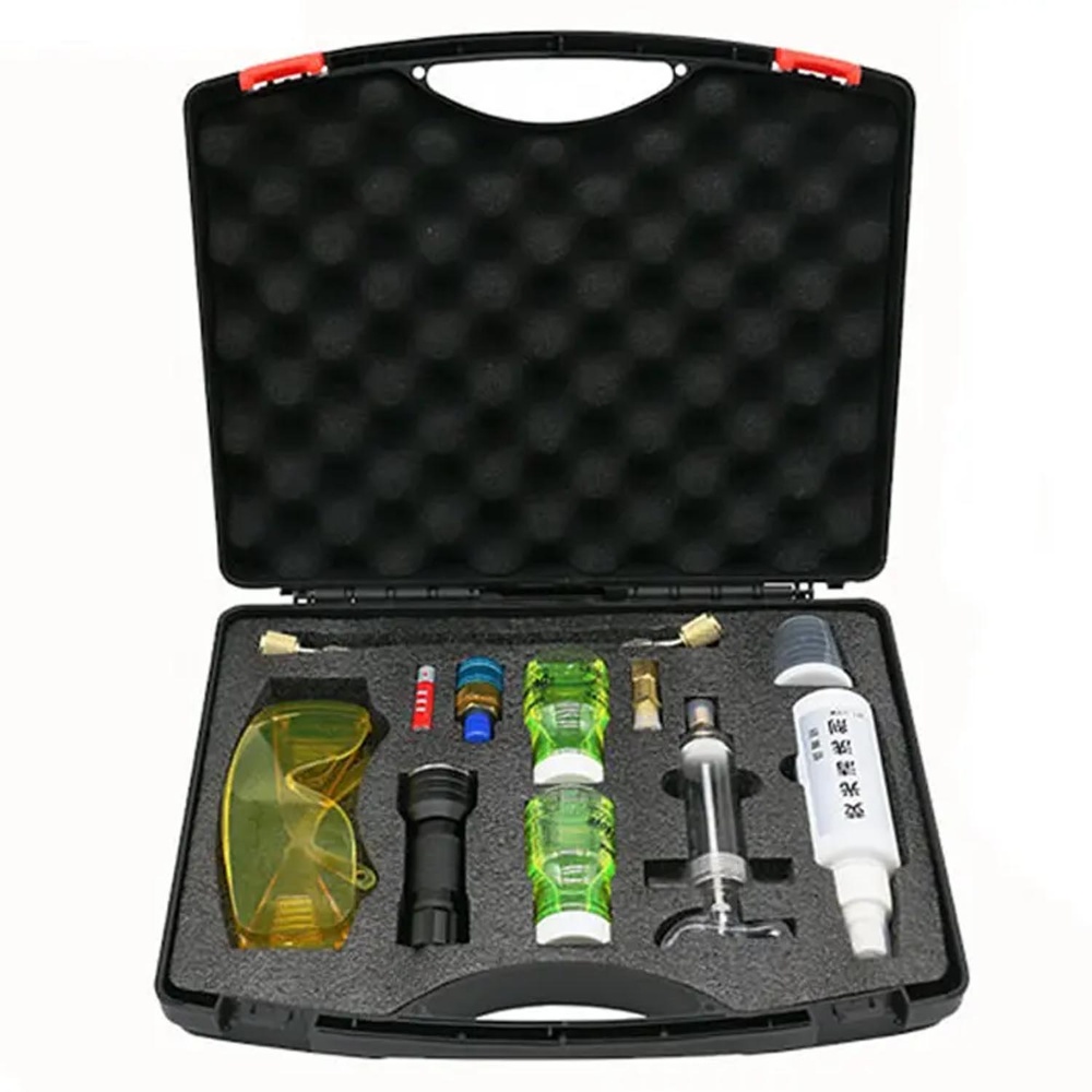 Refrigerant Fluorescent Leak Detection Tool Set UV flashlight