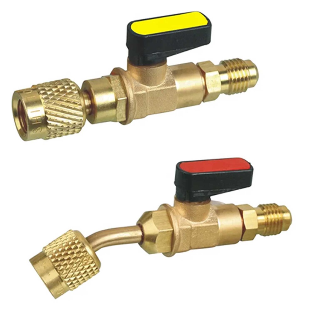 A/C Charging Hose Adapter Ball Valve
