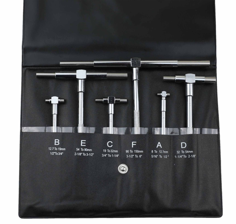 6-Piece Telescopic Bore Gauge Kit