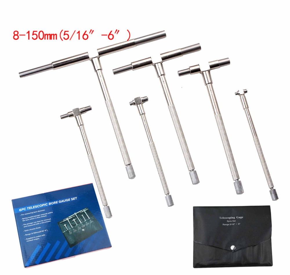 6-Piece Telescopic Bore Gauge Kit