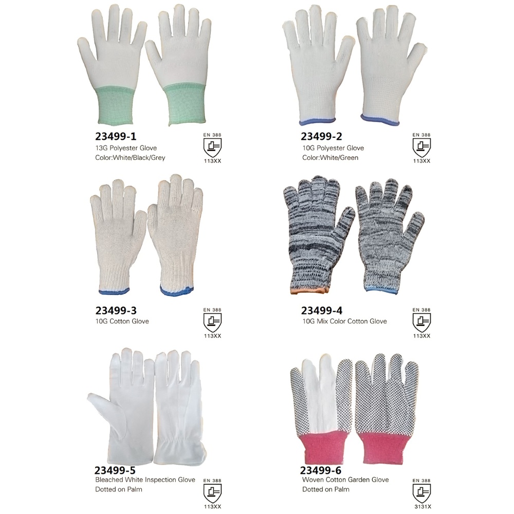 Cotton/Dotted Gloves