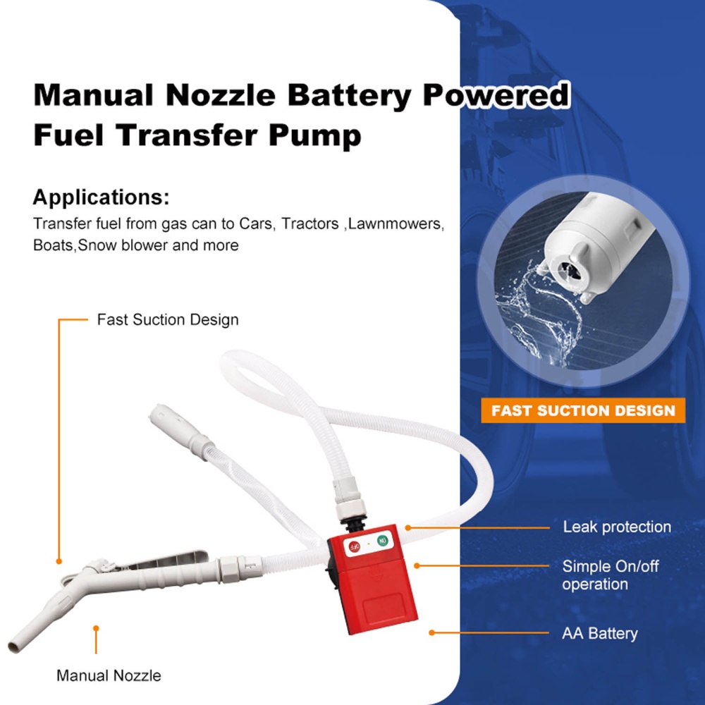 Portable Battery Powered Fuel Transfer Pump