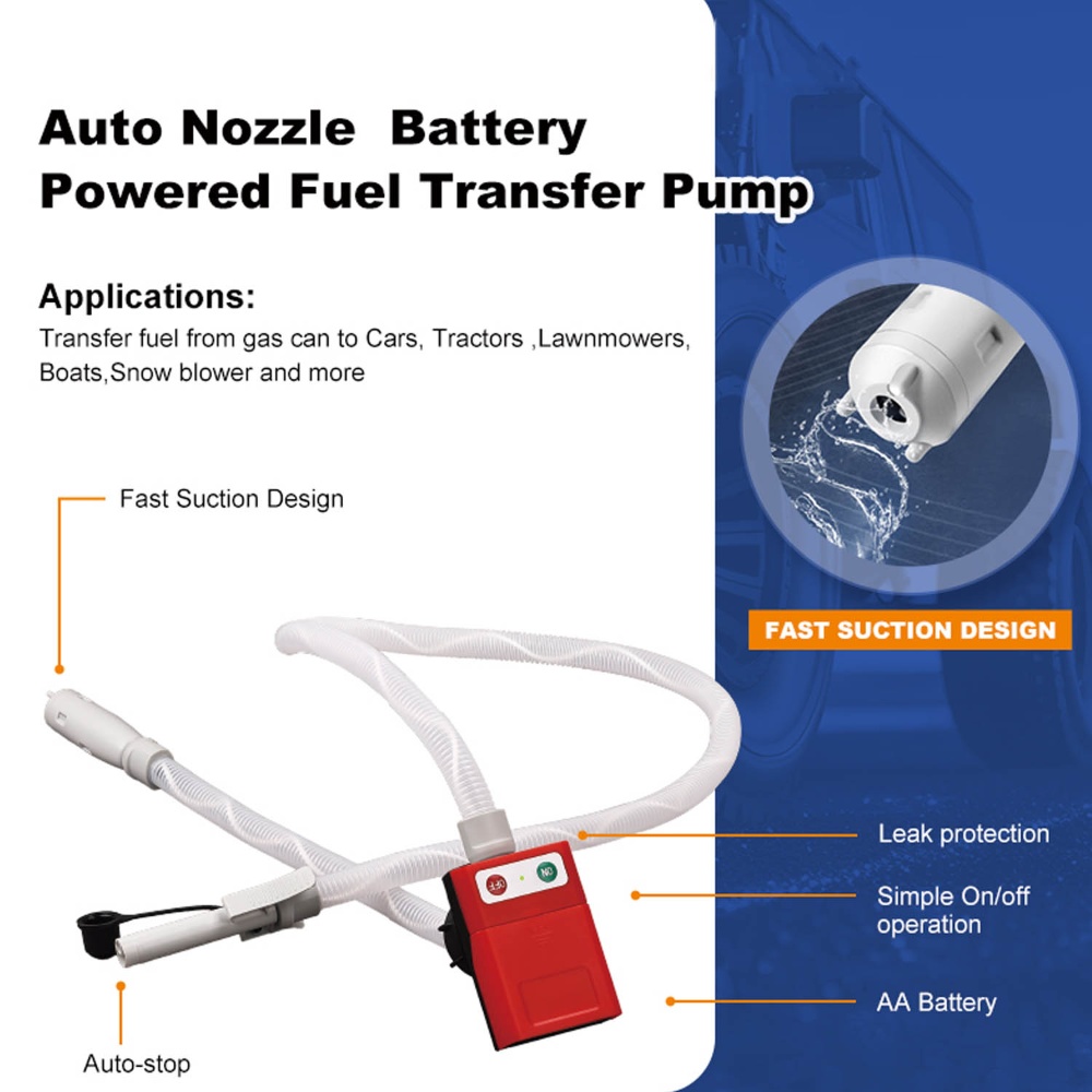 Portable Battery Powered Fuel Transfer Pump