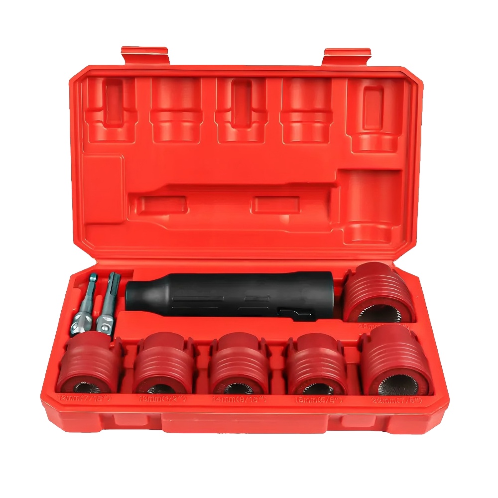 9 Piece Automotive Wheel Stud Cleaning Tool Set for Removing Rust and Debris