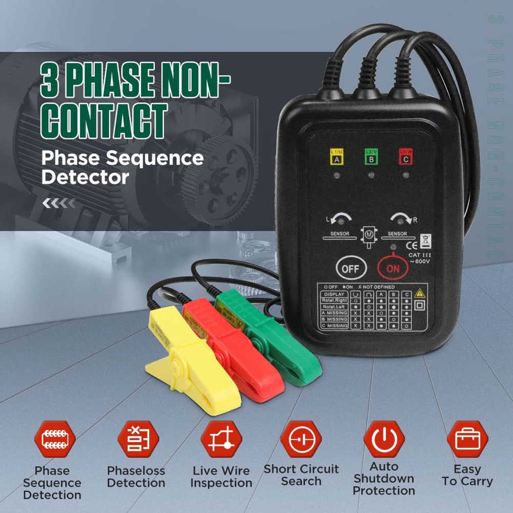 Non Contact Three Phase Rotation Tester
