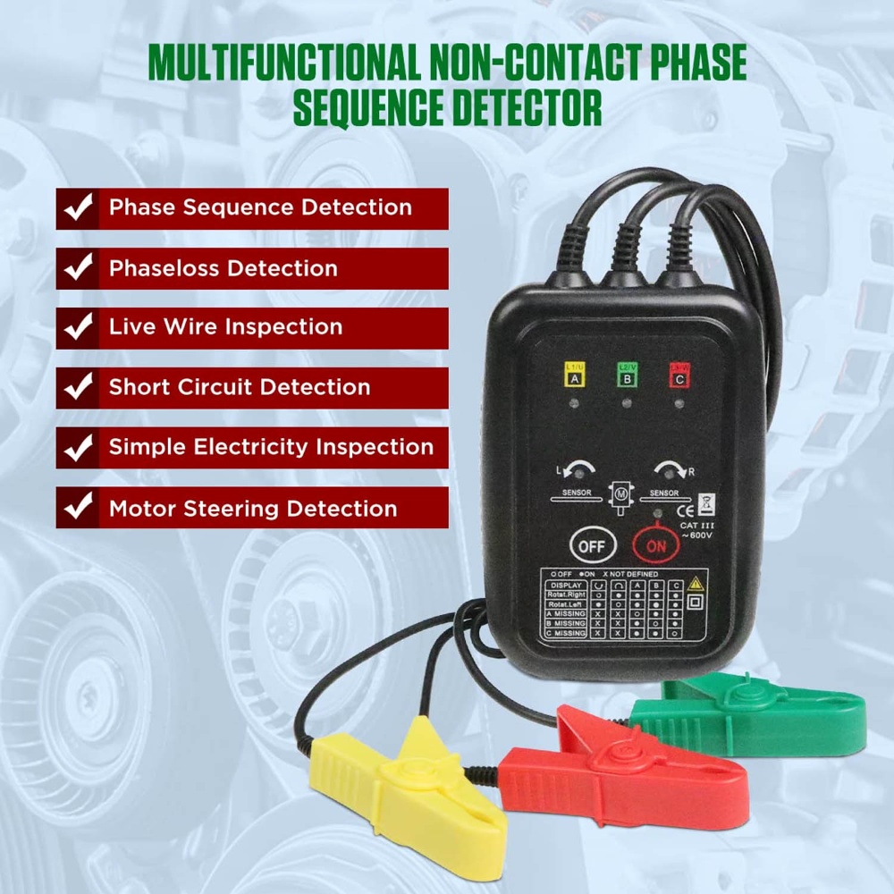 Non Contact Three Phase Rotation Tester