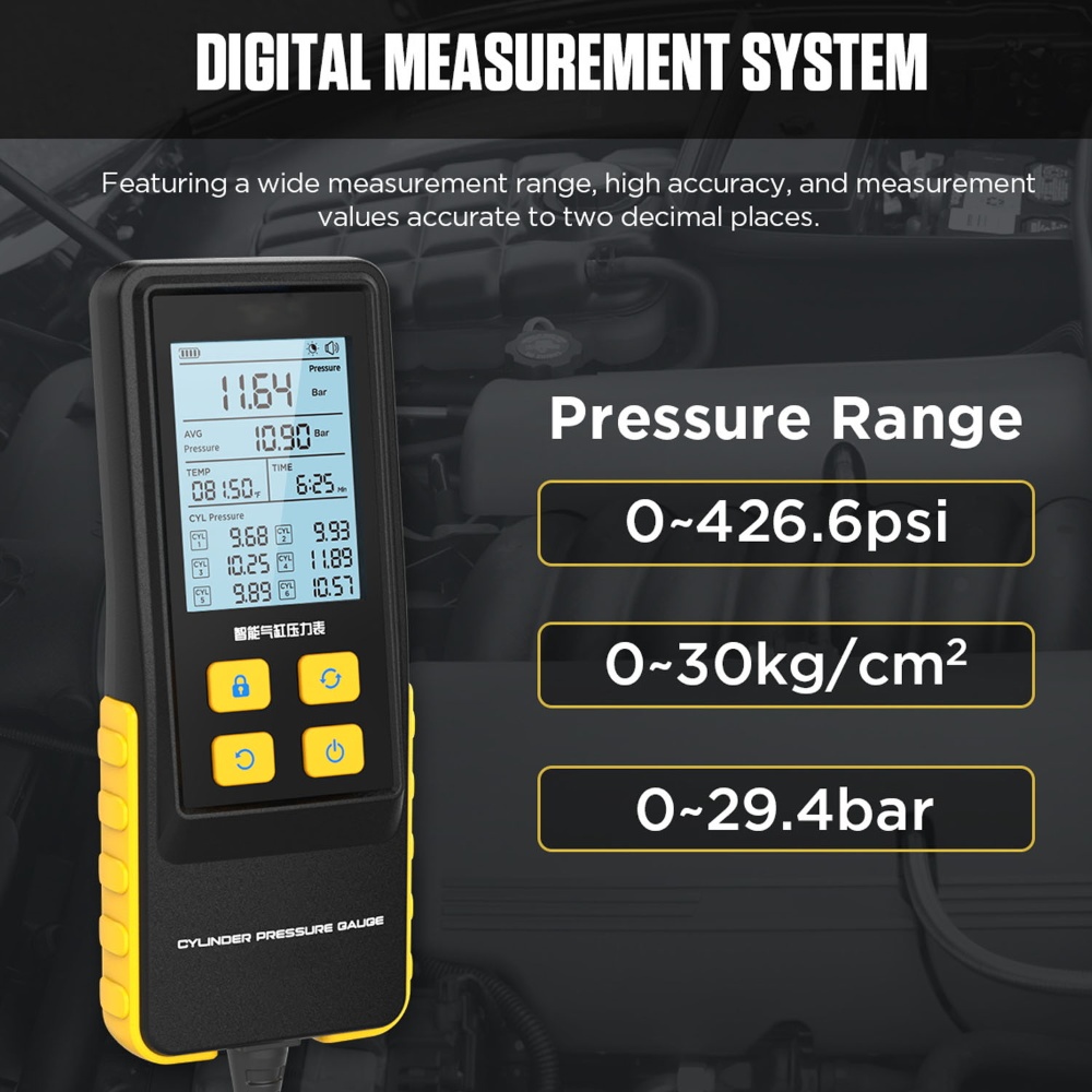 Automotive Digital Cylinder Pressure Gauge