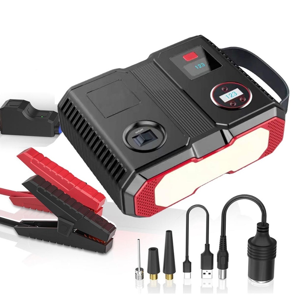 12V 2000A Jump Starter with Air Compressor (24000mAh)