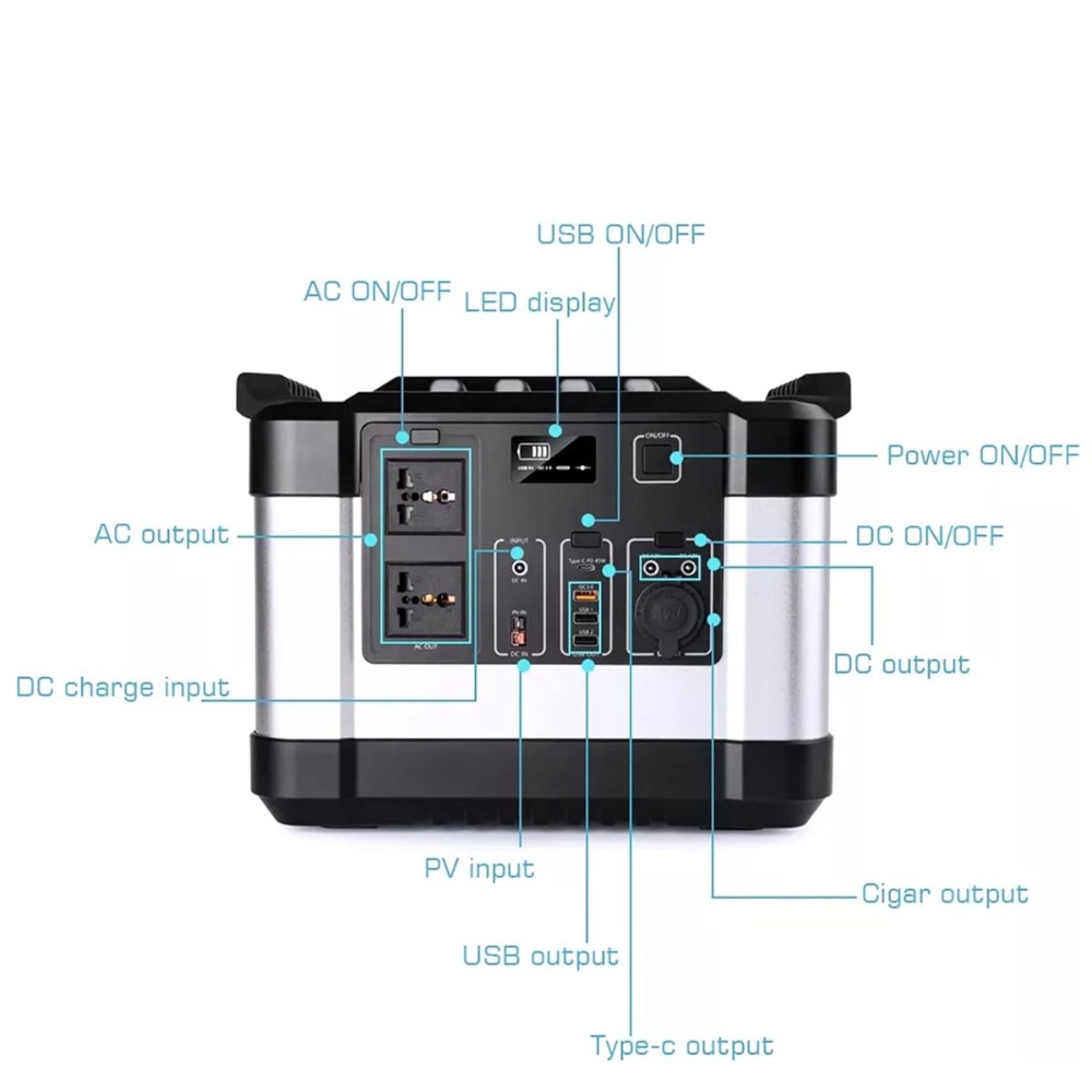 Solar Portable Charging Station 1000W
