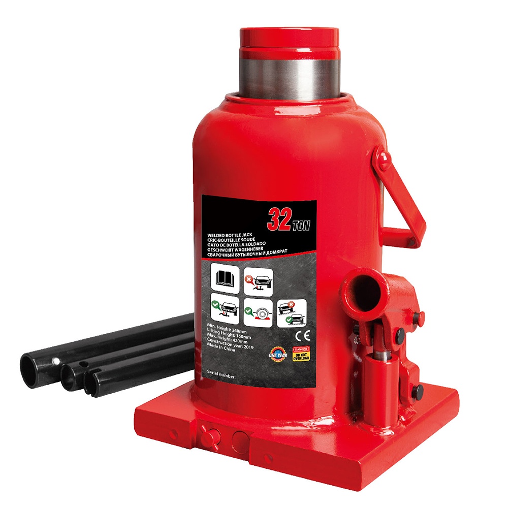 Welded Bottle Jack with Steel Base