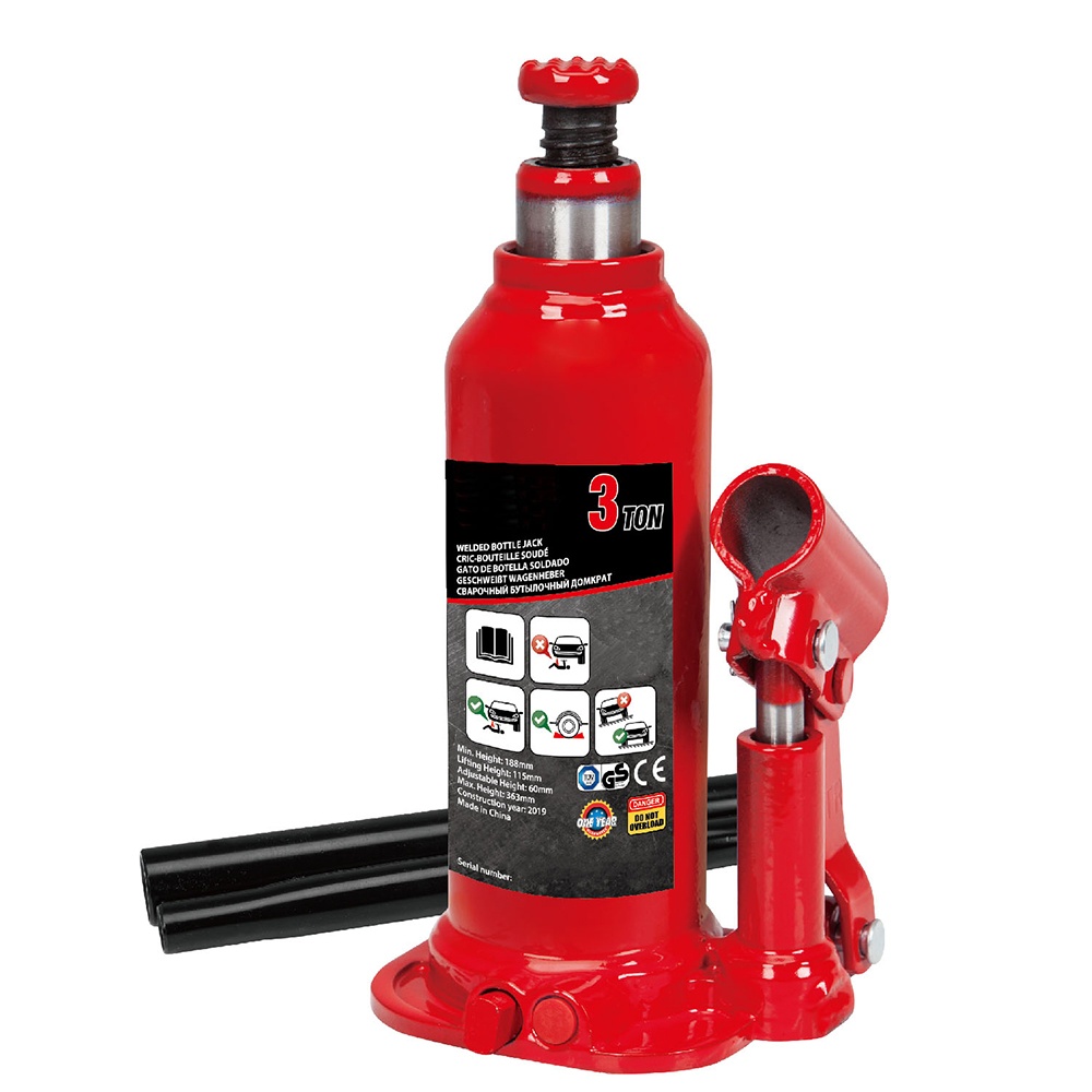 Welded Bottle Jack with Steel Base
