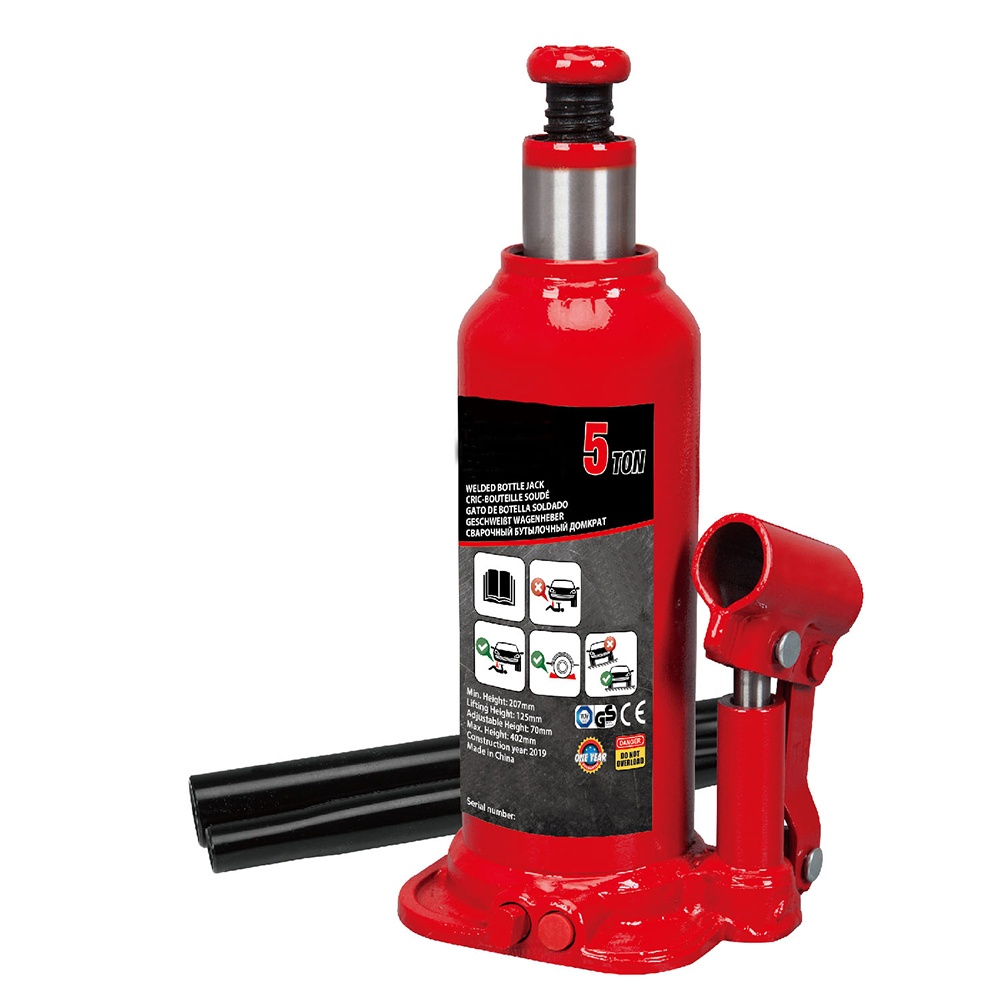 Welded Bottle Jack with Steel Base