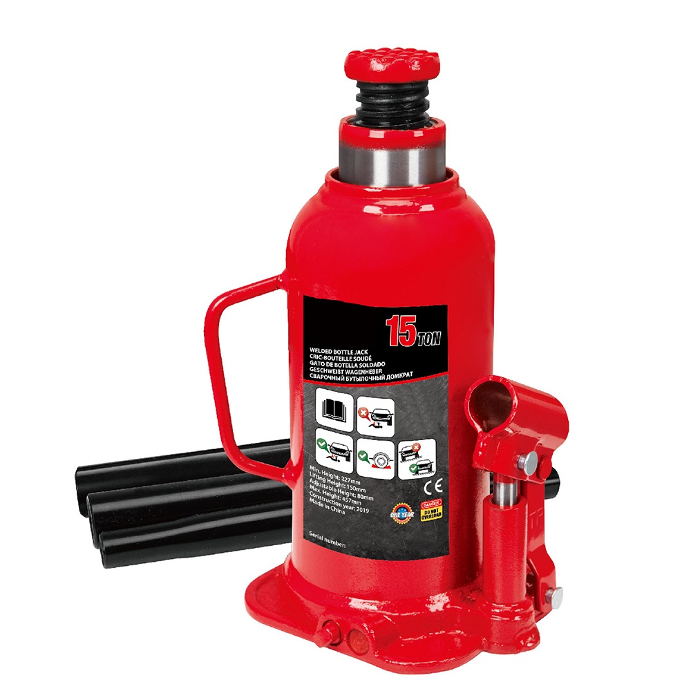 Welded Bottle Jack with Steel Base