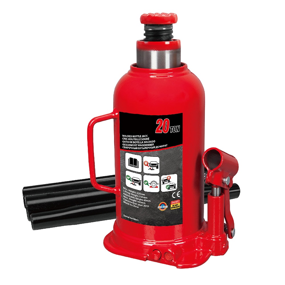 Welded Bottle Jack with Steel Base