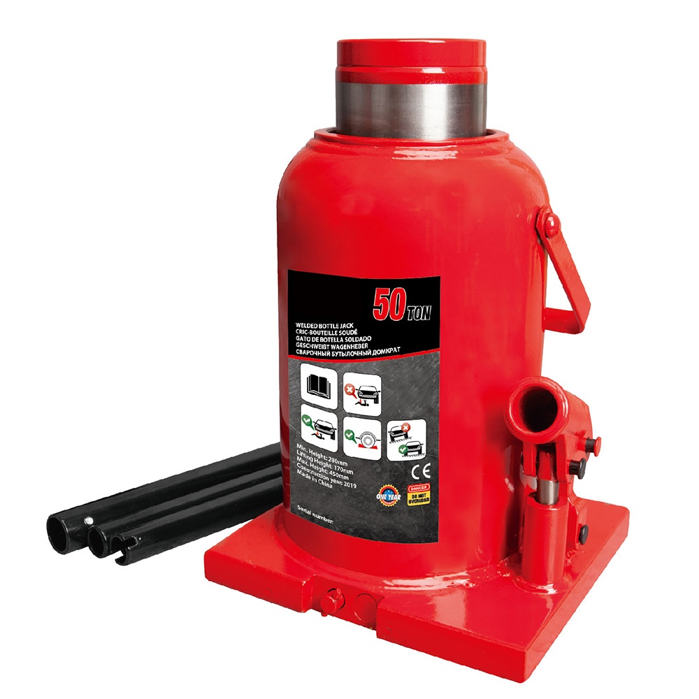 Welded Bottle Jack with Steel Base