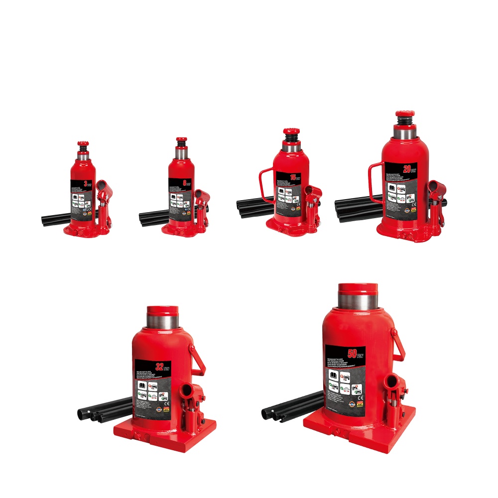 Welded Bottle Jack with Steel Base