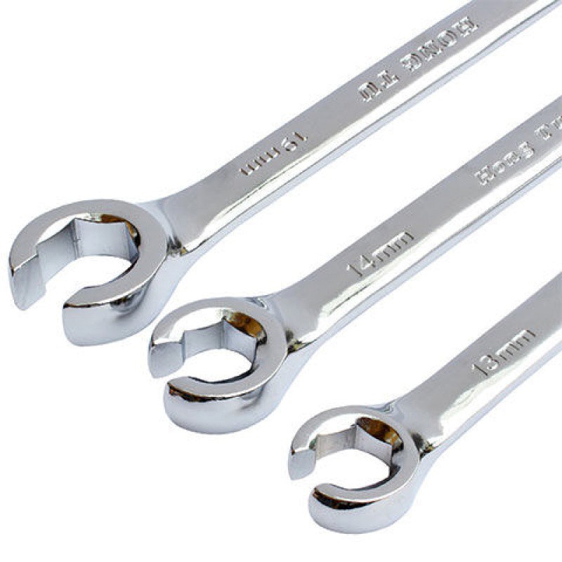 Hex shaped heads metric flare nut wrench oil tube spanner