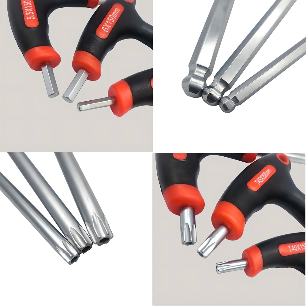 10pcs T-Handle Hex Key Set