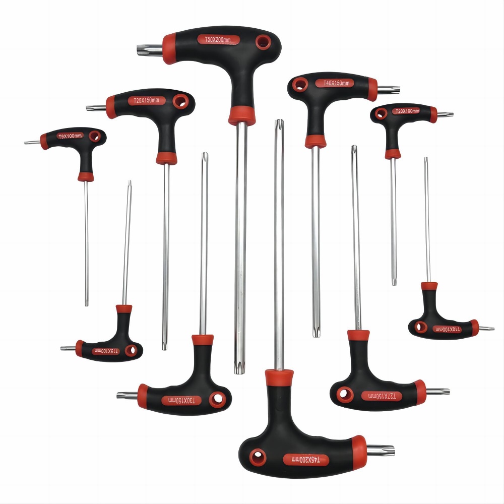 10pcs T-Handle Hex Key Set