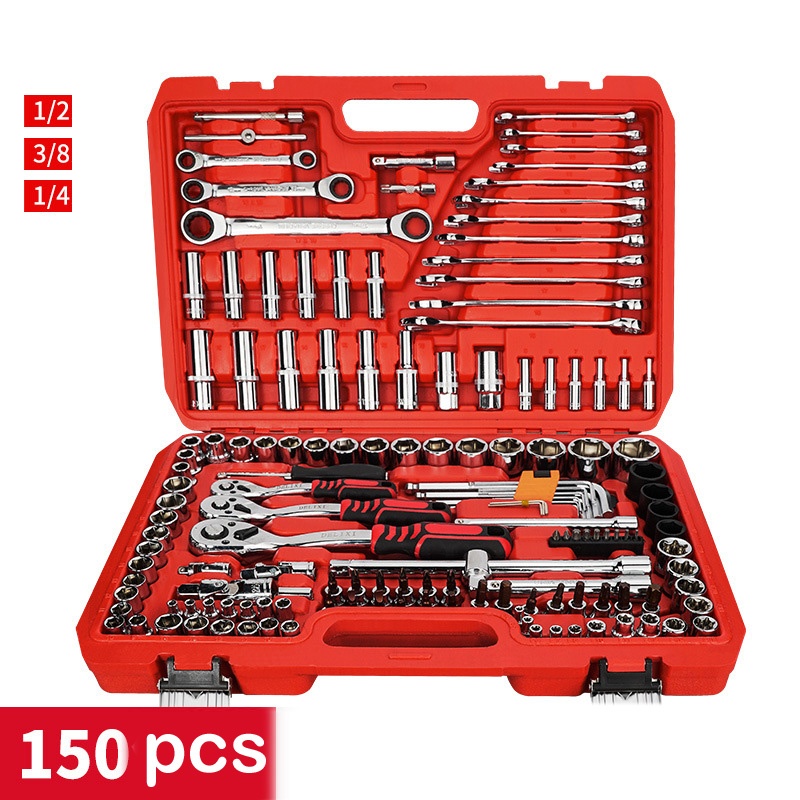 150PCS Socket Set(1/4"&3/8"&1/2")