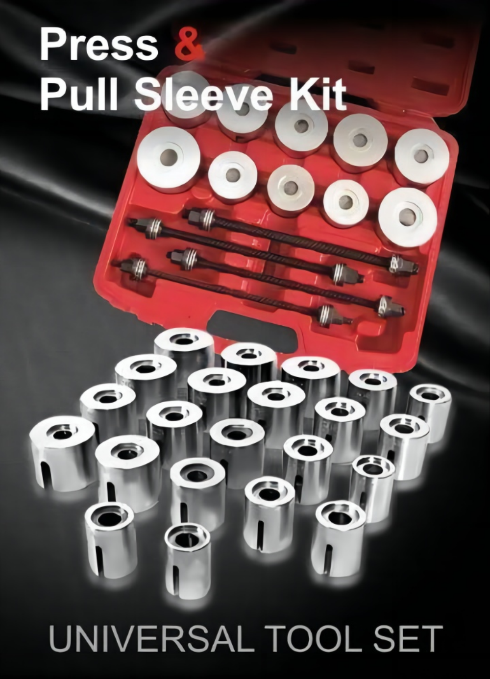 27pcs press and pull sleeve kit