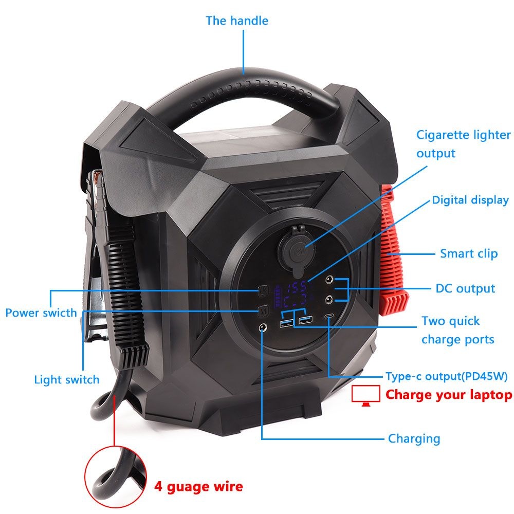 12V Heavy Duty Car Truck Bus Booster