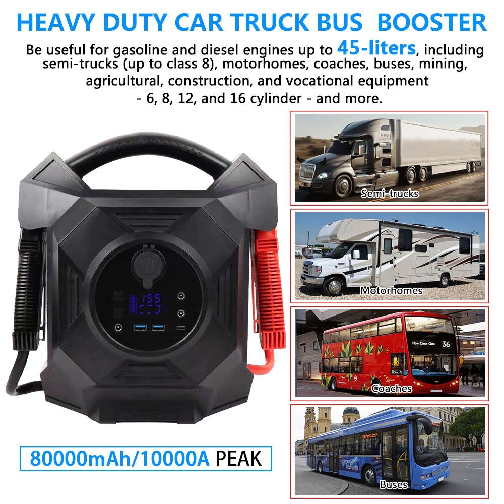 12V Heavy Duty Car Truck Bus Booster