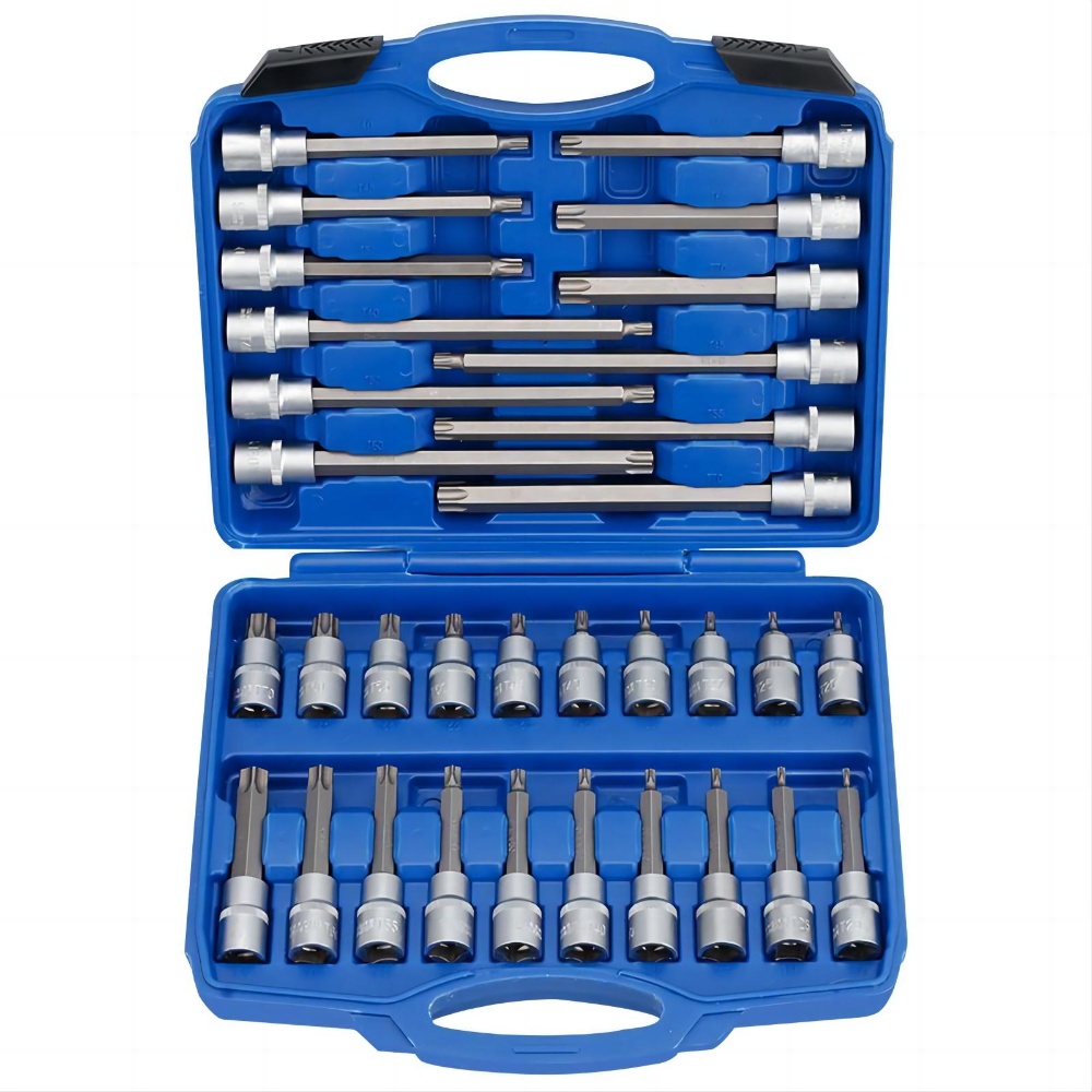 30pcs Socket Bit Set-H type &T&M 1/2"Dr