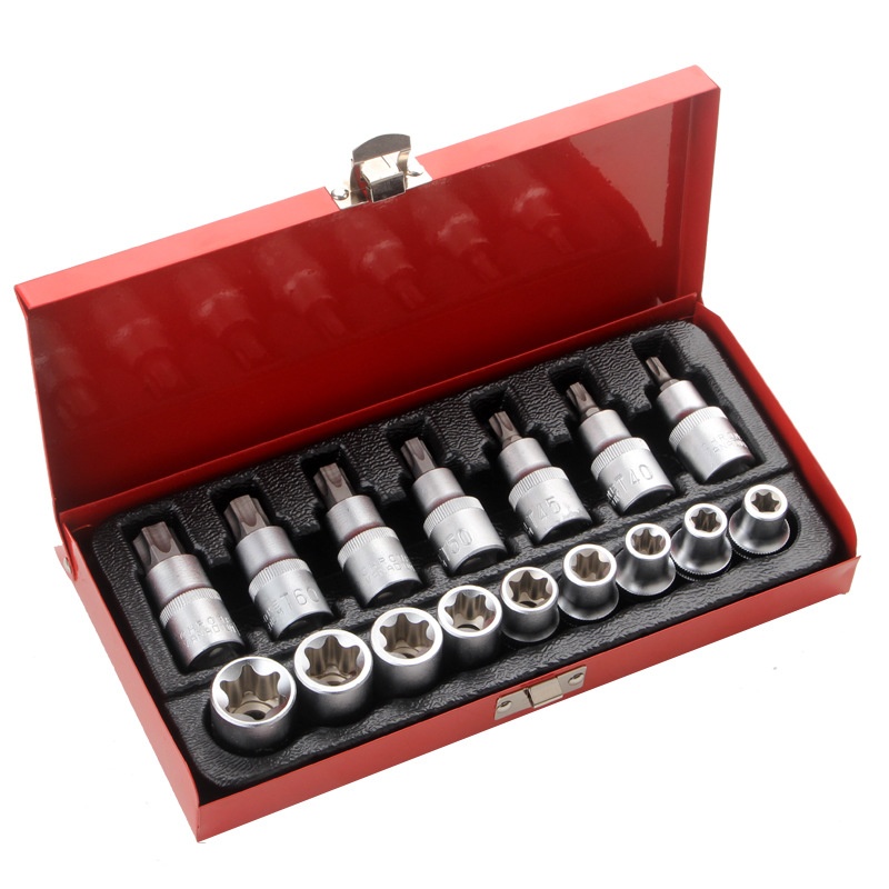 16pcs Torx Bit Set 1/2"Dr