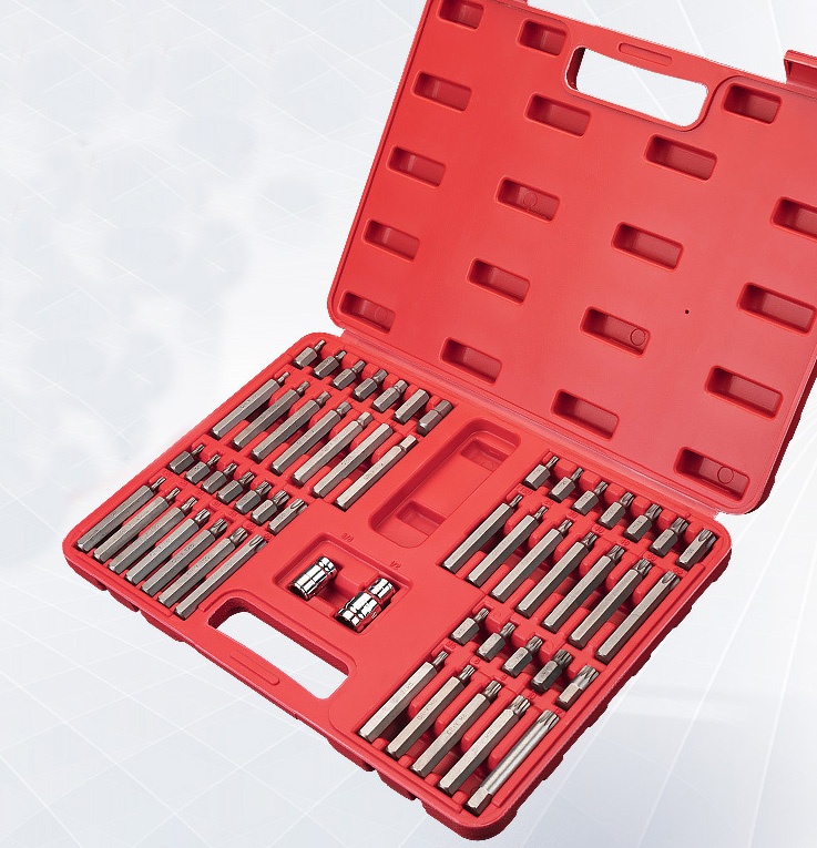 54pcs Torx Bit Set 3/8"&1/2"Dr