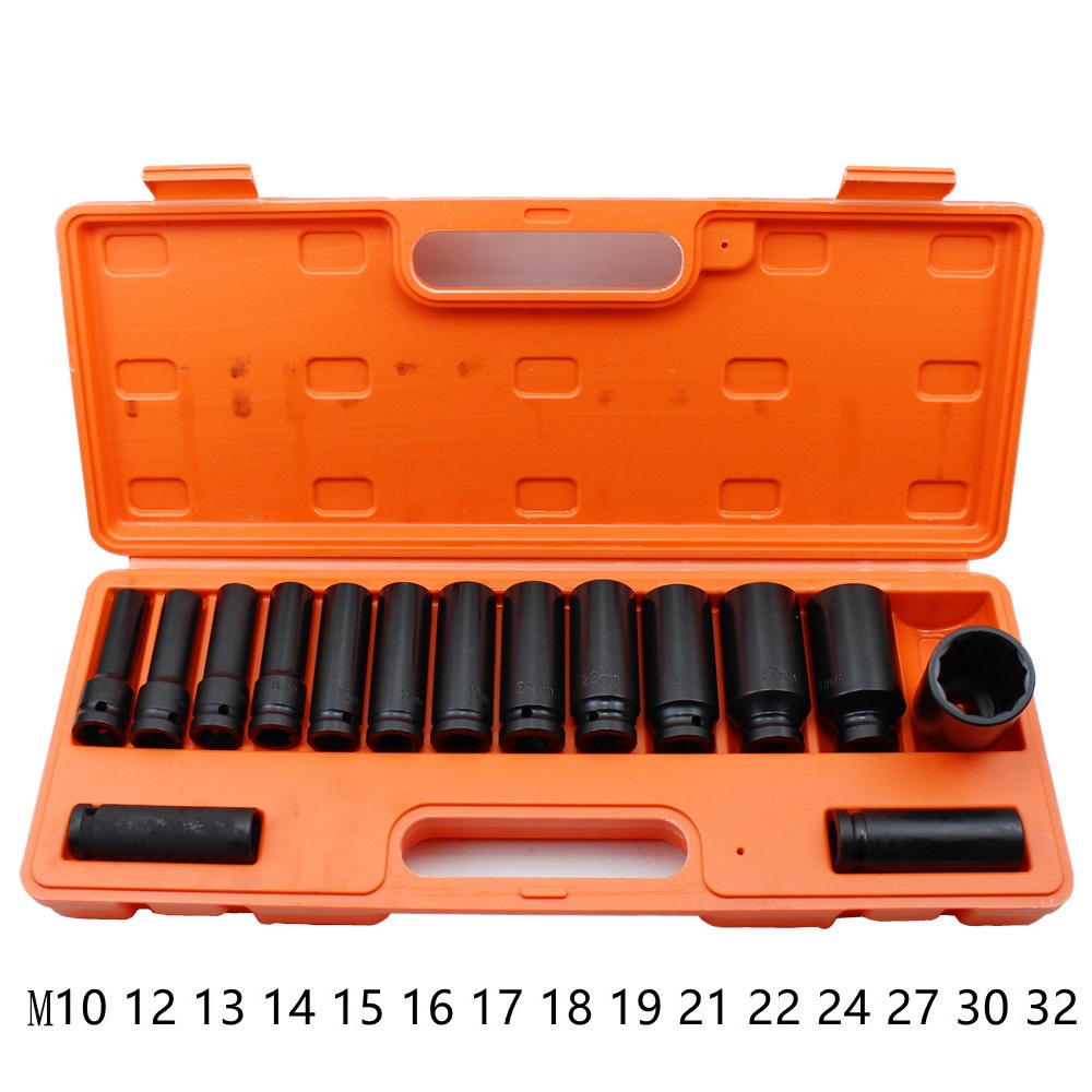 15PCS/ 18PCS Impact Deep Socket Set 1/2"Dr