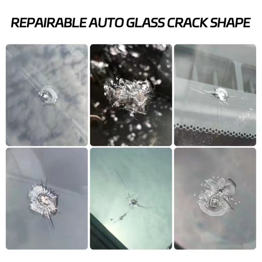 Auto Windshield Glass Repair Tool Kit