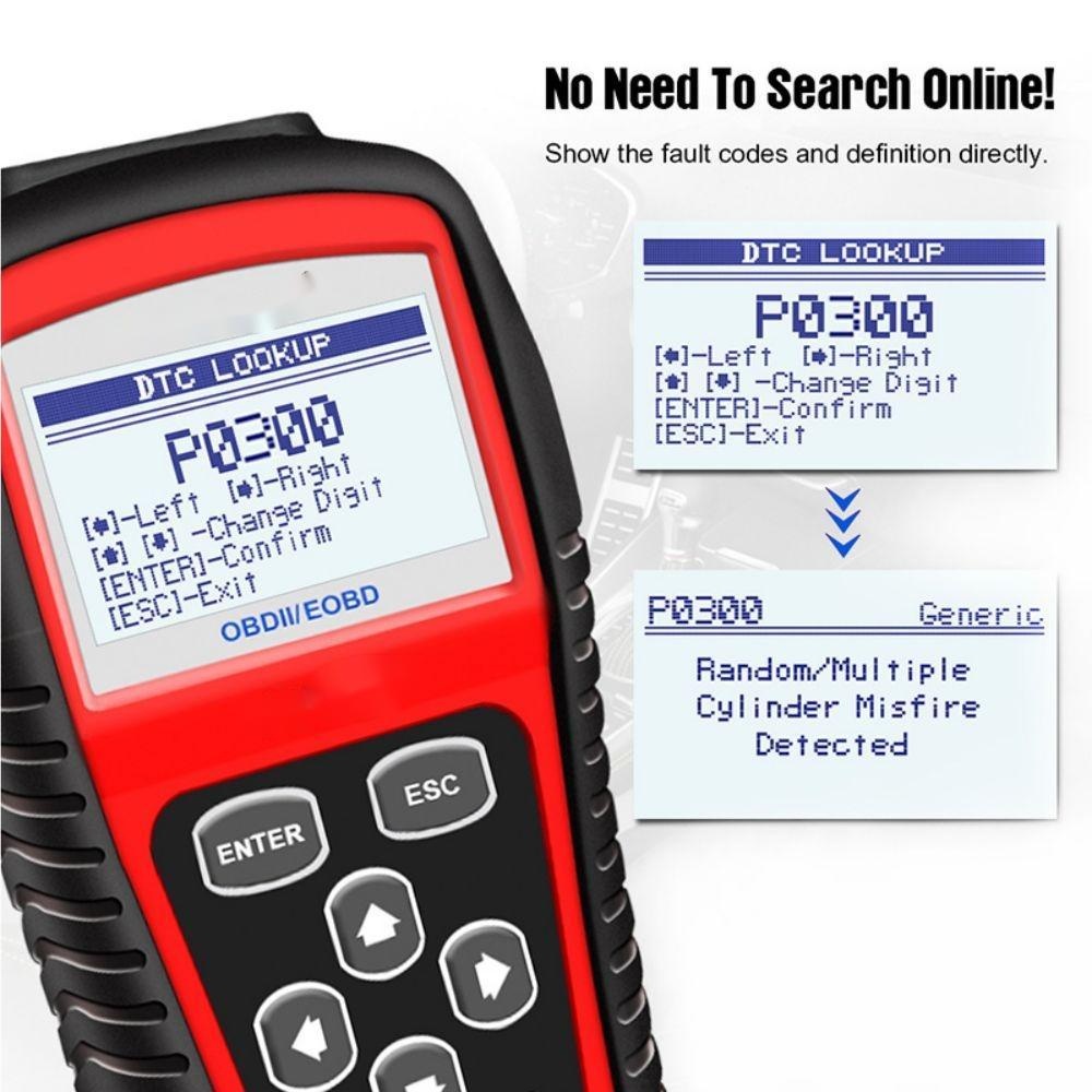 Handheld OBD2 engine scanner