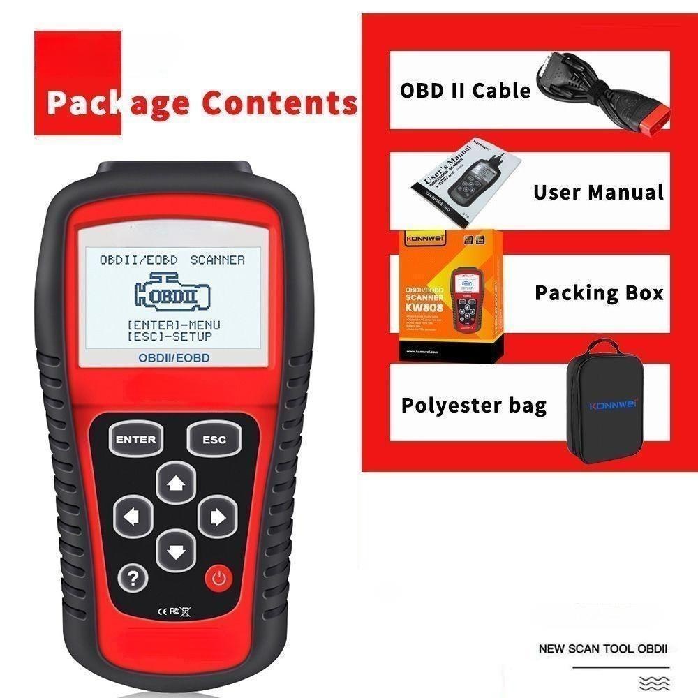 Handheld OBD2 engine scanner