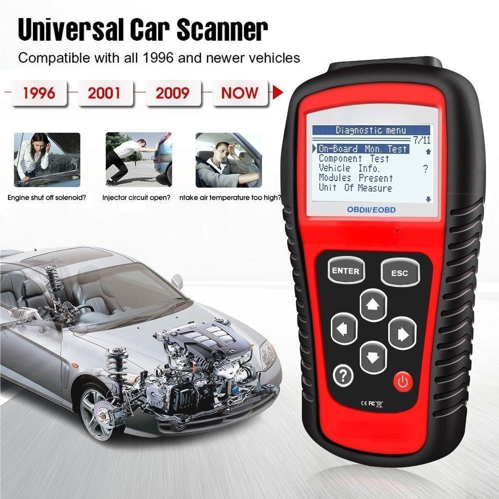 Handheld OBD2 engine scanner