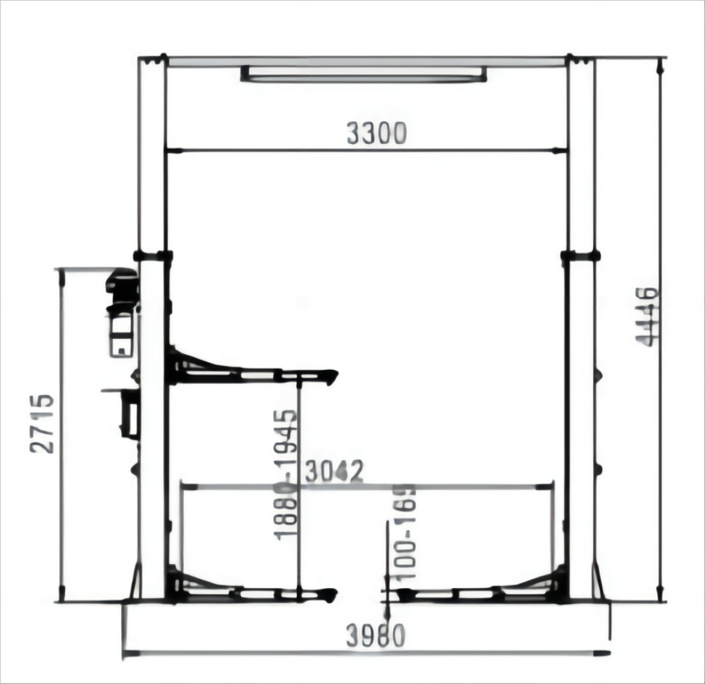 Heavy Duty Clear Floor Lift