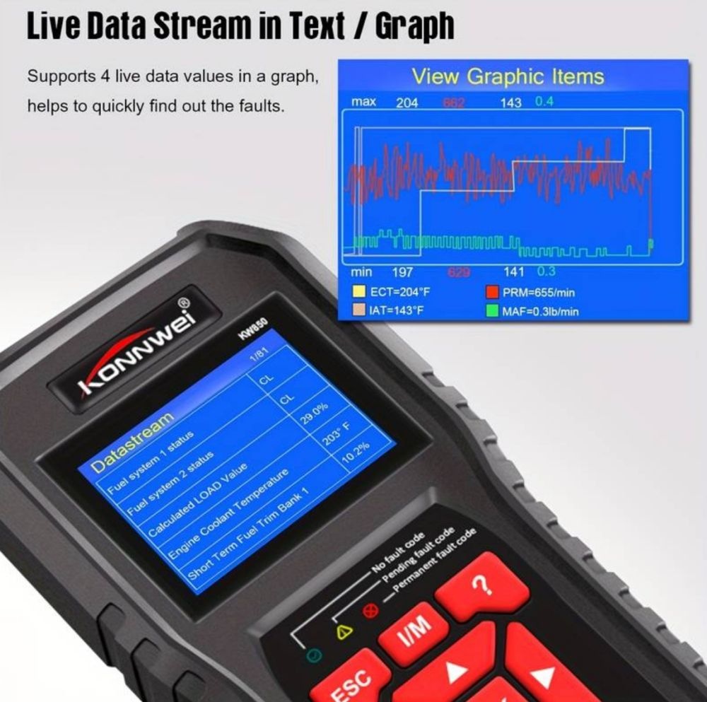 3 In 1 OBD2 Scanner Diagnostic Tool
