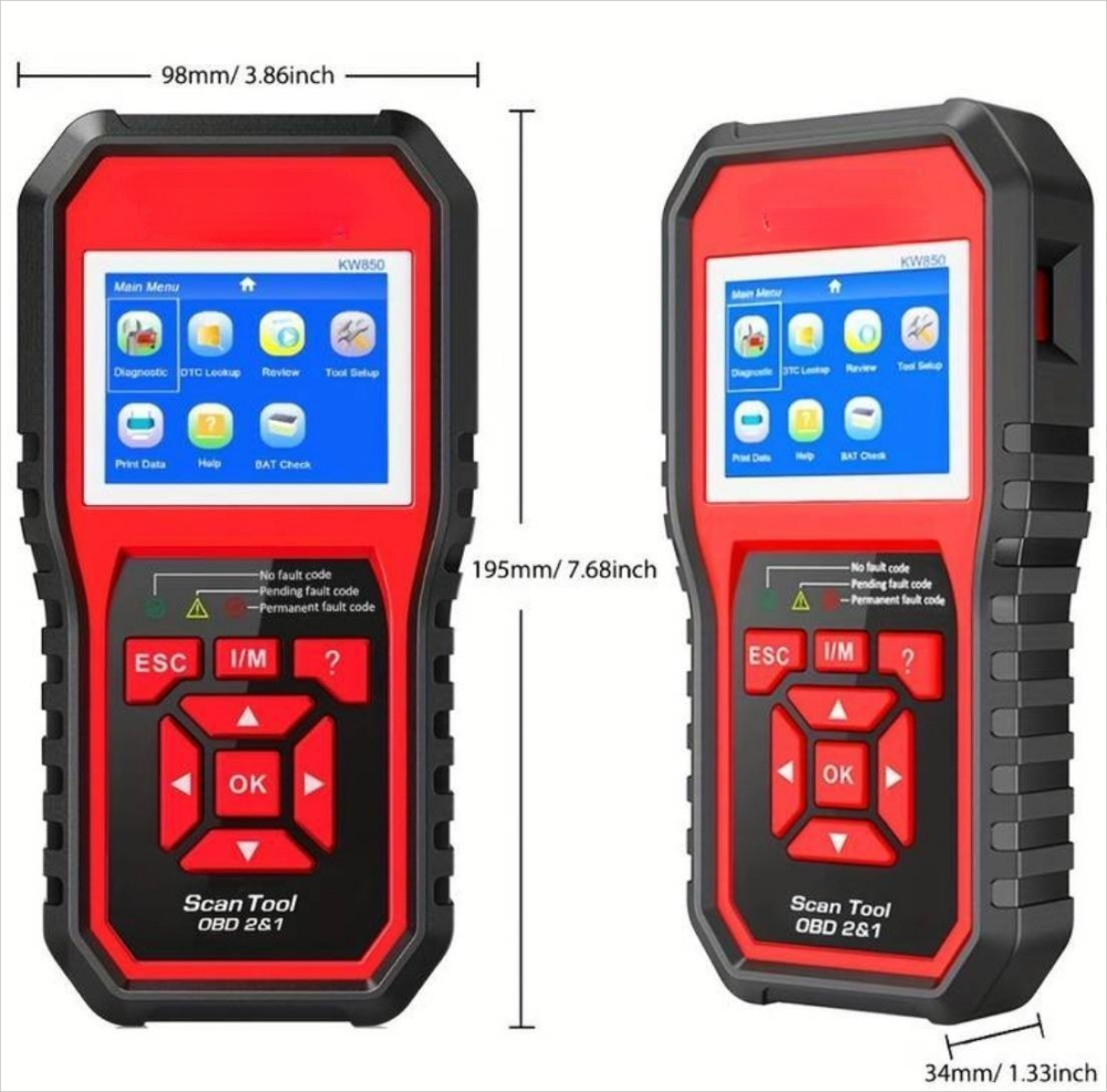 3 In 1 OBD2 Scanner Diagnostic Tool