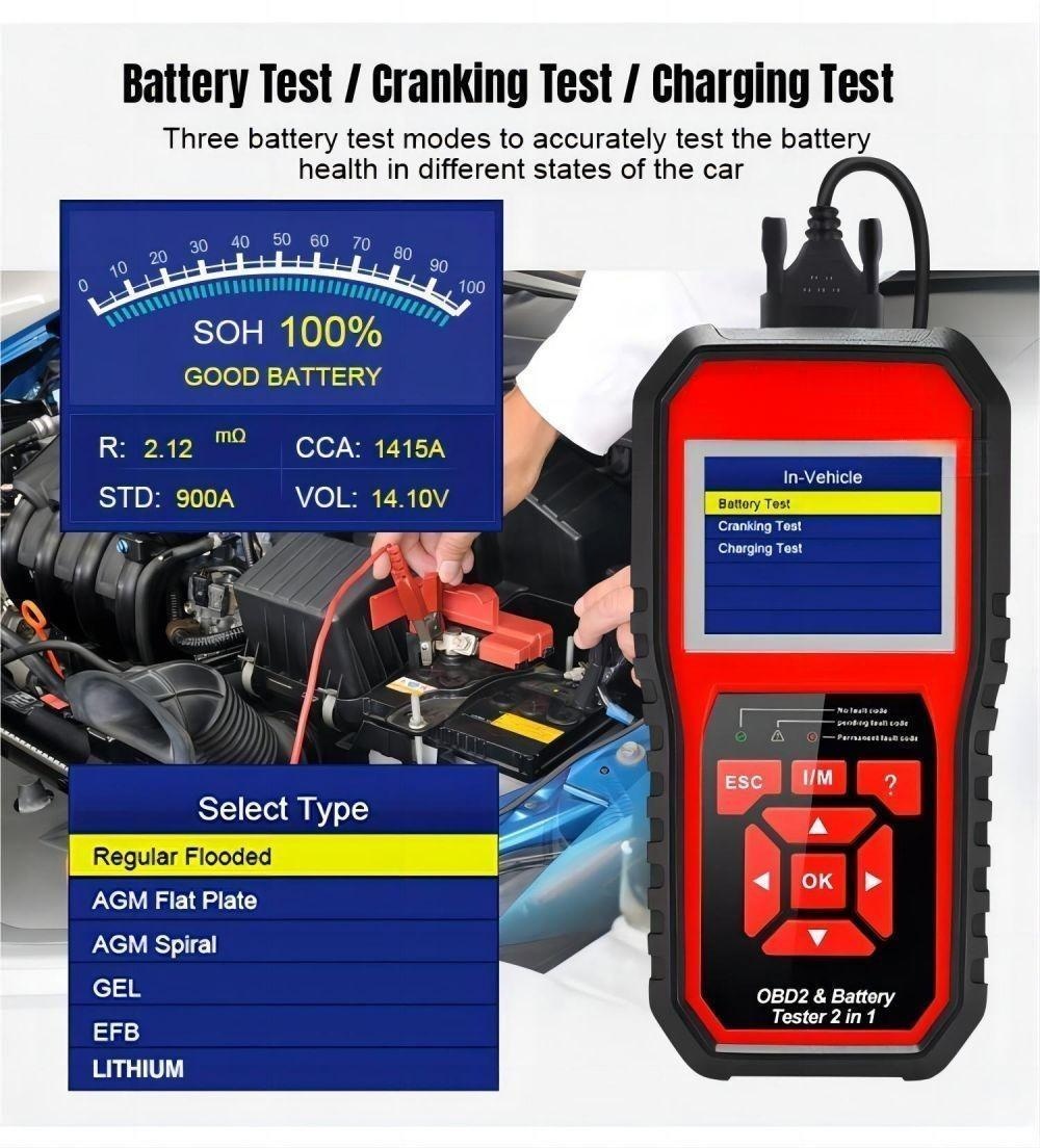 OBD II Diagnostic Tool 2 in 1