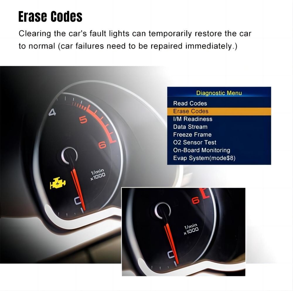 OBD II Diagnostic Tool 2 in 1