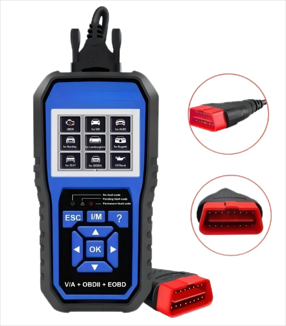 Full System Scanner For VW Seat Skoda Audi + OBDII Scanner For Universal Cars