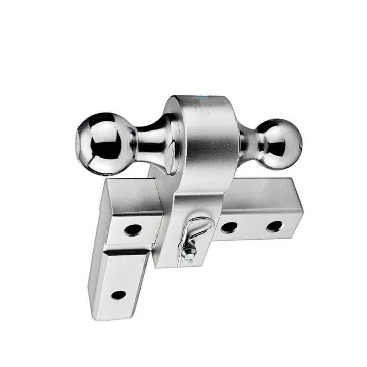 2-Ball Adjustable Aluminum Trailer Hitch
