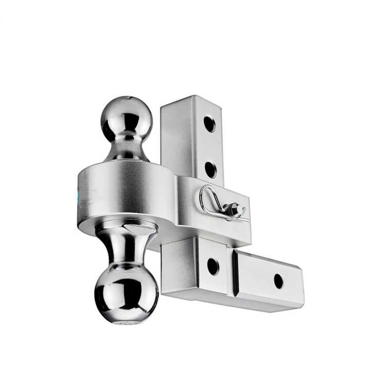 2-Ball Adjustable Aluminum Trailer Hitch