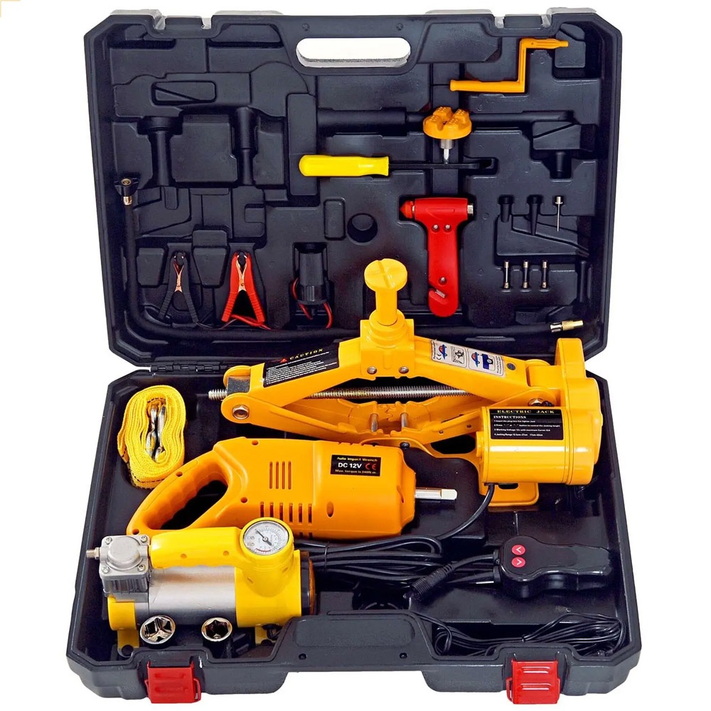 DC12V Electric Hydraulic Scissor Jack Set