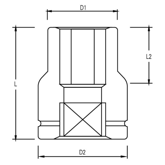 2-1-2 IMPACT SOCKETS-2公制六角
