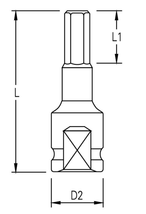 3-8 HEX IMPACT SOCKET BIT-3