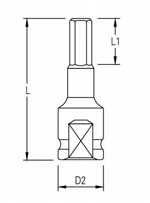 1-2 HEX IMPACT SOCKET BIT-2
